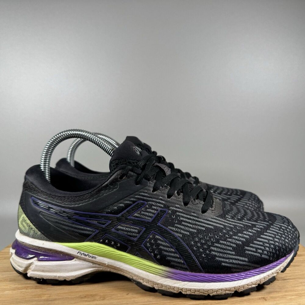 S Asics GT-2000 8 Sneakers Women US 8 Black Running Shoes Athletic